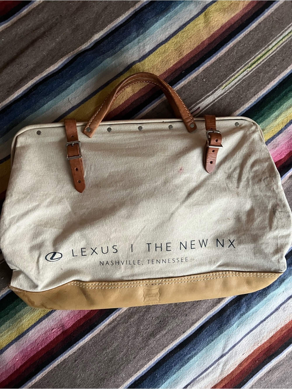 This large travel bag is a limited edition Lexus I The New NX a "Nashville,